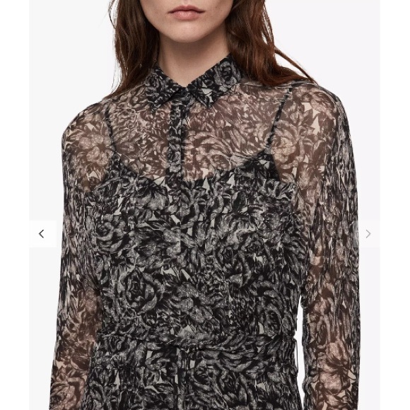 AllSaints ‘Eley’ midi dress. - Picture 5 of 16